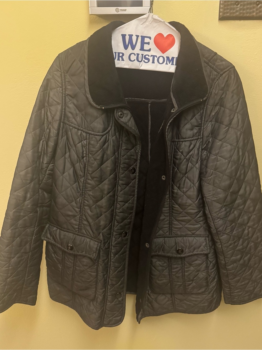 Classic Quilted Grey Women's Jacket